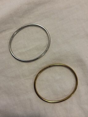 Jenny Bird Stackable Bangle Set - Gold & Silver